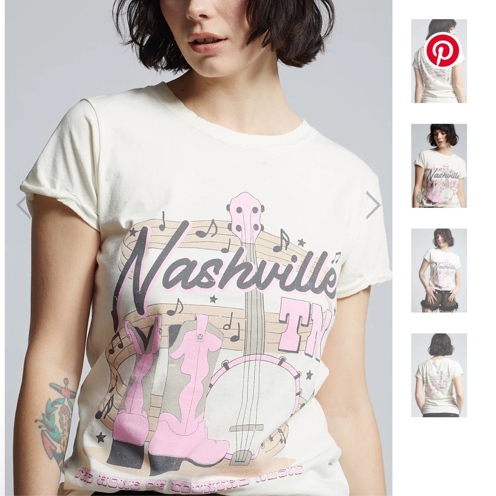 Recycled Karma Nashville Music Citi short sleeve tee XS NEW